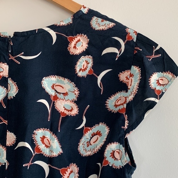 J. Crew Mercantile Floral Faux Wrap Dress Size 4 - Picture 11 of 17